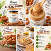 Oligin Homemade Pure Almond Butter 200g (No Sugar, No Salt) Oligin Homemade Pure Almond Butter 200g (No Sugar, No Salt)