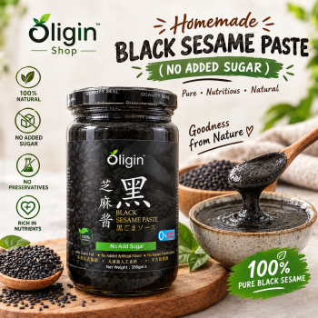 Oligin Homemade Black Sesame Paste 350g (No Added Sugar)